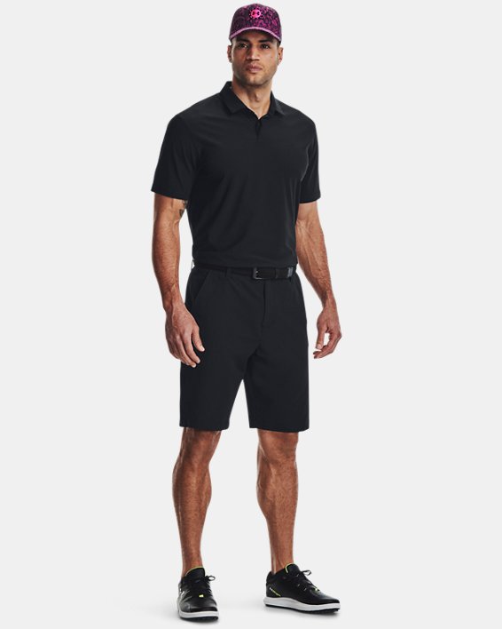 Men's UA Luxe Polo in Black image number 2